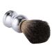 Premium Badger Hair Shaving Brush - Natural Skin-Friendly Brush with Silver Plastic Handle for Perfect Shave | Buy Internationally - Buy Online on GoSupps.com