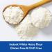 Veggy Duck Instant White Corn Flour (1Kg) - Gluten-Free White Maize Meal - Buy Online on GoSupps.com