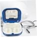 JECOMPRIS Contact Lens Travel Kit - 2 Sets of Stylish ABS Containers & Makeup Box for Cosmetic Lens Care - Portable Blue Case (7.3x7.3x2.6cm) | International Shipping Available - Buy Online on GoSupps.com