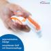 Wellsamed Denture Toothbrush - Effective Third Teeth Brush (1 Piece Orange) for Gentle Cleaning - Buy Online on GoSupps.com