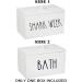 Rustic Wooden Tampon Holder for Bathroom | Farmhouse Pad Storage Container & Organizer | Stylish Bathroom Accessories - Buy Online on GoSupps.com
