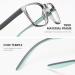 Buy Cyxus Square Blue Light Blocking Glasses for Men & Women | TR90 Frame Anti Eye Strain UV400 Protection Model 8188 Grey - Shop Now - Buy Online on GoSupps.com
