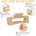 8PCS Hair Claw Clips Large Cute Flower Claw Clip and Matte Nonslip Square Hair Clips Strong Hold Hair Jaw Clamps Claw Clips for Thick and Thin Hair Neutral Hair Claw Hair Accessories for Women Girls - Buy Online on GoSupps.com