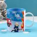 Striefchen Break-Proof Children's Cup - Personalized Blue Fire Brigade Design | Durable Plastic | International Shipping - Buy Online on GoSupps.com