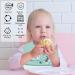 Baogaier Silicone Baby Bibs - 3 Pack Waterproof Easy Clean Feeding Bibs for Toddlers & Kids - Animal Designs in Blue/Grey/Yellow - Buy Online on GoSupps.com