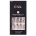 KISS Masterpiece One-Of-A-Kind Luxe Mani Premium Special Effects Design Coffin Shape Glossy Iridescent Glue-On Long Length Nails with Faux Jewels MP01 Love It
