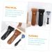 Lalafina Portable Leather Razor Storage Case - Travel Bag for Safety Razors | Black 3-Pack (16.5x4.2cm) - Perfect Shaving Accessories for Men - Buy Online on GoSupps.com