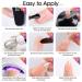 ROSALIND 60ml Soft Pink Poly Extension Gel - Fall Nail Art Decor | Builder for Nails UV Lamp Required - Women's Gift - Buy Online on GoSupps.com
