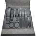 Manicure Kit Manicure Pedicure Personal Care Set Man Built in Nail File Portable Nail Clippers 8 Pieces Black Home Use Nail Clippers Kit - Buy Online on GoSupps.com