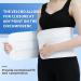 CANMIUS Abdominal Binder Post Surgery Tummy Tuck Belt for Women & Men - Postpartum Belly Band Compression Stomach Wrap - Skin-Friendly & Breathable - White (30-45) 3 Panel - Buy Online on GoSupps.com