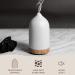 Gooamp 100ML Ceramic Aromatherapy Diffuser with 7 Color Lights - Wood Grain Base - Auto Shut Off - Ideal for Home, Office, and Room - 0.5/1/2/ON hrs Working Time - Buy Online on GoSupps.com
