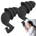 Ear Plugs For Sleeping - Silicon 3 Layer Hearing Protection Reusable Sleep Ear Plugs | Effective Washable Ear Plugs | Noise Cancelling Ear Plugs | Super Soft High Decibel Ear Plug For Reading Sleeping Black 1 count (Pack of 1)