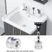 Hushnow Men's Shaving Razor Stand Holder - Stable and Safe Razor Base Stand - Buy Online on GoSupps.com