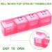 Sukuos 28 Day Monthly Pill Organizer - Large Moisture-Resistant Case for Pills/Vitamins/Supplements - Buy Online on GoSupps.com