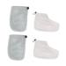 FRCOLOR Foot Cover 2 Pairs Gloves disposable booties accessories mittens Paraffin Mitts paraffin wax for feet wax dip for hands paraffin accessories paraffin glove care liner 28x20cm Grey