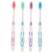 Minkissy 4 pieces nano toothbrush ergonomic toothbrush micro toothbrushes for adults oral toothbrush tooth hygiene oral hygiene toothbrushes soft antibacterial toothbrush bags stick