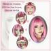 AISI BEAUTY 12 Inch Pink Bob Wig with Bangs - Short Straight Synthetic Cosplay Party Wig for Women - Buy Online on GoSupps.com