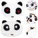 Clispeed Panda Mask - 4 Pack Winter Face Protection for Kids | Warm Windproof Cotton Animal Masks | Disposable Nose-Mouth Cover - Buy Online on GoSupps.com