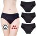 ZVZK Period Underwear Women 30ML Strong Flow Absorption Menstruation Underpants Postpartum Briefs 3 Pack XS Black 3 Pack