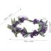 MUSISALY Floral Crown Flower Girl Tiara Flower Crowns for Flower Crown Green Bridal Hair Accessories Fairy Headband Hair Coils Fiesta Headbands Purple Garland Flowers Bohemia Bride - Buy Online on GoSupps.com
