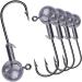 Goture 50-Piece Jig Head Fishing Hook Set - Sharp Rubber Fish Hooks for Carp & Jigs Multiple Weights Available - Buy Online on GoSupps.com