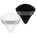 WROLY Powder Puff 2 Pcs Triangle Powder Puff Soft & Reusable Make Up Sponges Resuable Foundation Sponge With Strap Makeup Sponge Perfect For Pressed Powder Dry Makeup & Wet Makeup (Black + White)