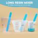 Silicone Measuring Cups for Epoxy Resin JANCHUN Resin Supplies Kit with 250&100ml Silicone Cups Silicone Hard Stir Sticks for Resin Molds DIY Crafts Wax Casting Art Jewelry Making Easy to Clean 1*250ml+2*100ml+3*stir sticks+4*mini - Buy Online on GoSupps.com