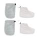 2paires Protection Thermique En Tissu Doux Pour Bain De Cire Usage Spa Et Domestique 28x20cm gris