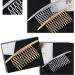 QUUPY Hair Comb 4.3 - Alloy Curved Teeth Hair Clip for Women | 2 Pack (Gold & Silver) - Premium Hair Accessory for Effortless Styling - Buy Online on GoSupps.com