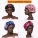 Soft Silk Hair Bonnet - Wide Band Night Sleep Cap for Comfort and Hair Loss Prevention (4 Pack) - Buy Online on GoSupps.com