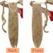 20 Inch Ash Blonde Synthetic Curly Wrap Around Ponytail Extension - Long Wavy Hairpiece for Magic Yaki Ponytail and Corn Wave Ponytail - Buy Online on GoSupps.com