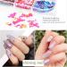 Kalolary 12 Color Butterfly Glitter Nail Art Chunky Sequin Flakes & 3D Stickers for Stunning Manicures - Buy Online on GoSupps.com
