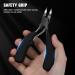 BEZOX Precision Toenail Clippers for Thick or Ingrown Toenails - Professional Podiatrist-Approved Large Nail Clipper in Metal Box - All Black - Buy Online on GoSupps.com