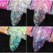 Mermaid Flake Nail Glitter Sequins - Colorful Iridescent Ice Slag Nail Sticker for DIY Nail Art - Buy Online on GoSupps.com