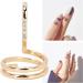 Fingernail Tip Opening Ring - Gold Decorative Nail Ring for Women | Fingertip Jewelry Nail Art Accessory for Valentine's Day - Buy Online on GoSupps.com