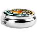 Little Fat Tiger Round Pill Box Organizer - 3 Compartment Travel Pill Box for Easy Medication Storage - Buy Online on GoSupps.com
