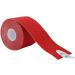 Buy Kinesiology Tape 5cm x 5m - Cotton Water Resistant Elastic Muscle Adhesive Tape in Red for Sports & Therapy - Buy Online on GoSupps.com
