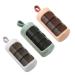 Tablet box Pill dose Pill dose Small for on the go pill box for vitamins good tight power maintaining medical properties.(Fresh green+cherry blossom powder+minimalist white)