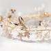 SWEETV Opal Wedding Headpiece for Brides - Bridal Headband Hair Accessories in Gold - Buy Online on GoSupps.com