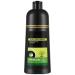 Black Hair Dye Shampoo Natural Hair Color 500ml Herbal Ingredients Non-Irritating Odorless White Hair Dye White Foam Cream Non-Stick Scalp Dye Shampoo for Women Men brown
