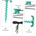 POPETPOP Set puppy tie out stakes abs dog fixed rod dog pile large dog cable sports tpr tether walk the dog puppy chew toys ground nail dog runner cable dog leash chew drawstring 25.9x12cm Blue - Buy Online on GoSupps.com