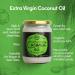 Organic Extra Virgin Coconut Oil 500ml Raw Pure Cold-Pressed Vegan GM-Free Gluten-Free Coconut Oil for Hair Coconut Oil for Skin Unrefined - Buy Online on GoSupps.com
