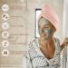 HOMEXCEL 3-Pack Microfiber Hair Towel Turbans for Women - Super Absorbent Hair Drying Wrap - Anti Frizz - 10x26 Inch (Pink-Blue-Grey) - Buy Online on GoSupps.com