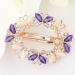 Women's Trendy Leaves Hair Clip Barrette Jewelry Hairpin Hair Scrunchies Bands Light Blue - Buy Online on GoSupps.com