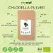 Myvial Bio Chlorella Powder 100g - Vegan Additive-Free Plastic-Free Rich in Vitamin B12 & Iron - Premium Chlorella Vulgaris Algae Powder for Optimal Health - Buy Online on GoSupps.com