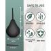Enema Douche Anti Back-Flow Kit | Reusable Vaginal Cleaner with 7 Spouts for Men & Women | Portable Shower Connection (Black - Buy Online on GoSupps.com