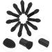 Didiseaon 300 Pcs Mini Eyeshadow Swab Eye Makeup Eyelash Spoolie Concealer Brush Plastic Black - Buy Online on GoSupps.com