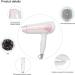 ADITAM Dual Voltage Hair Dryer 2000 Watts for Travel and Home Using Folding Handle Blow Dryer Dc Motor/Pink Double The Comfort - Buy Online on GoSupps.com