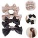 minkissy 4 Pairs bow hairpin Bow Barrettes Women christmas hair decoration ribbon bowknot accessories black girl hair accessories girls hair accessory fabric headgear baby girl bow tie - Buy Online on GoSupps.com