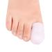 Big Toe Caps Protectors 10 Pcs Gel Sleeves Toe Tubes Bandages Caps Pads for Blister Callus Corn Sore Toe Rubbing Treatment Wen and Women White